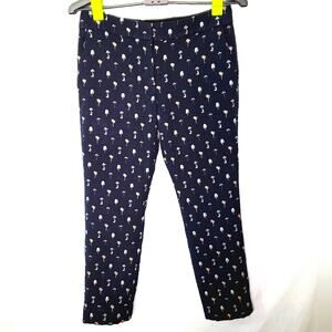 Ann Taylor Devin Fit size 2 Blue with design women's Pants